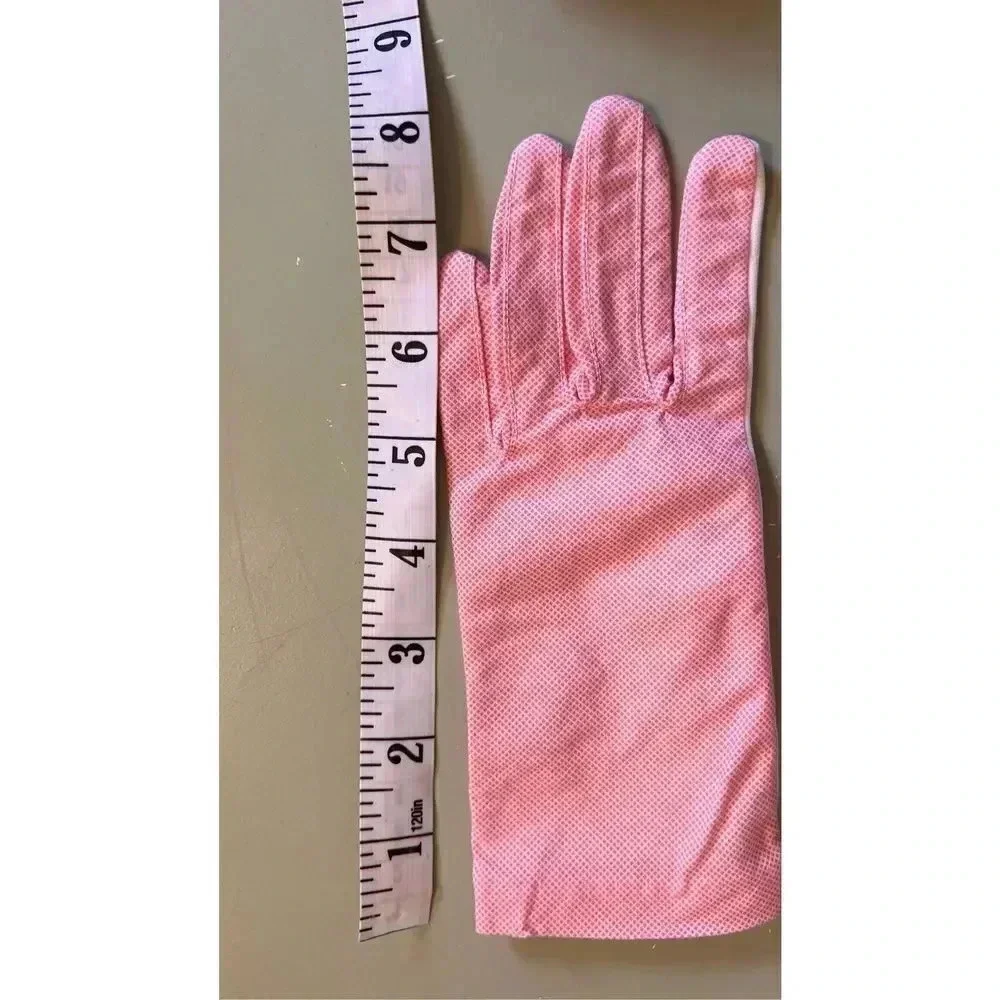 Vintage Mid Century MCM Women’s Pink Opera Driving Gloves Casual size‎ small